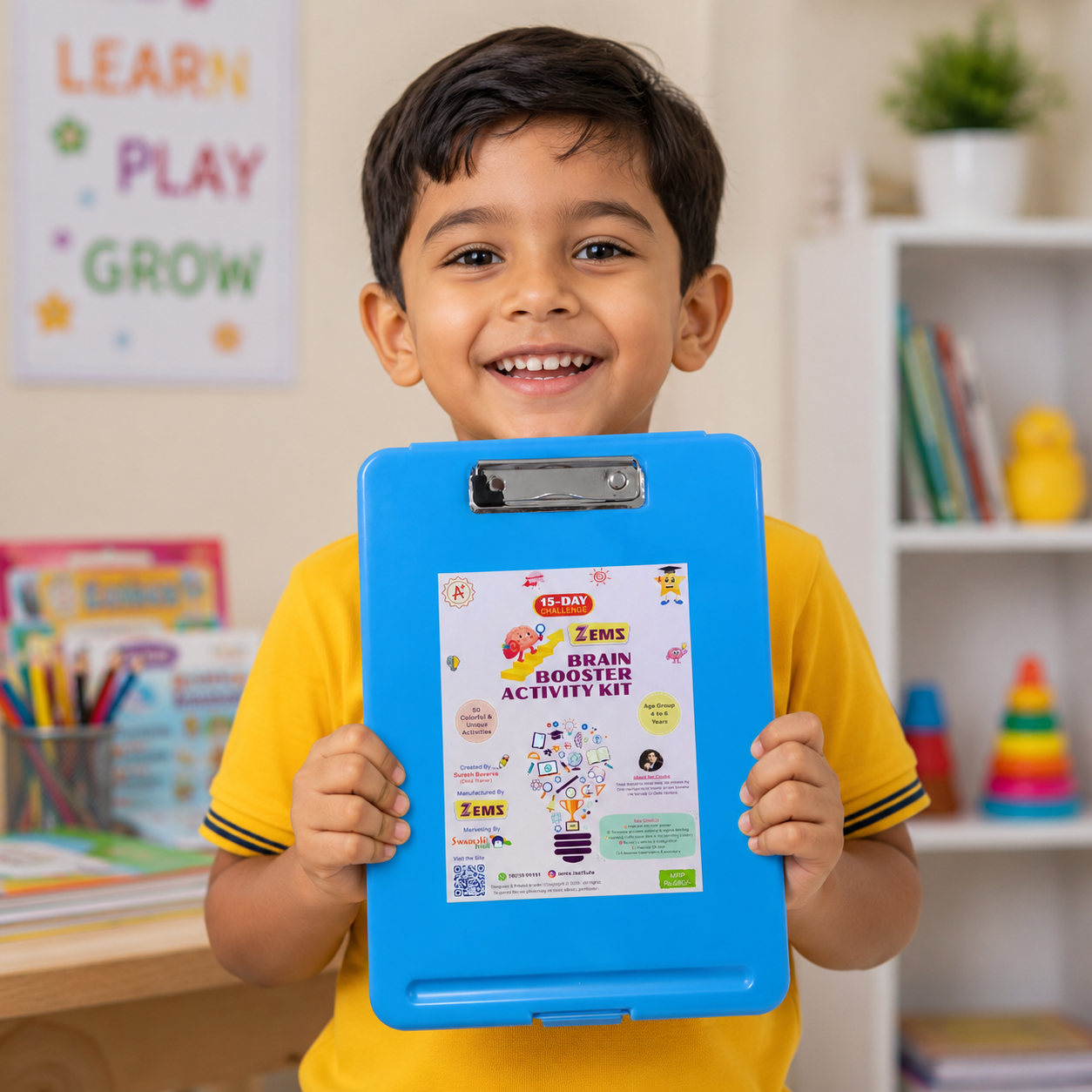 ZEMS Brain Booster Activity Kit for Kids 4-8 Years